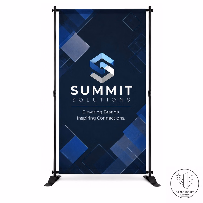 72Hr Fast Ship - 5' Exhibitor Expanding Display Kit, Superior Block Out Fabric, NO SETUP CHARGE