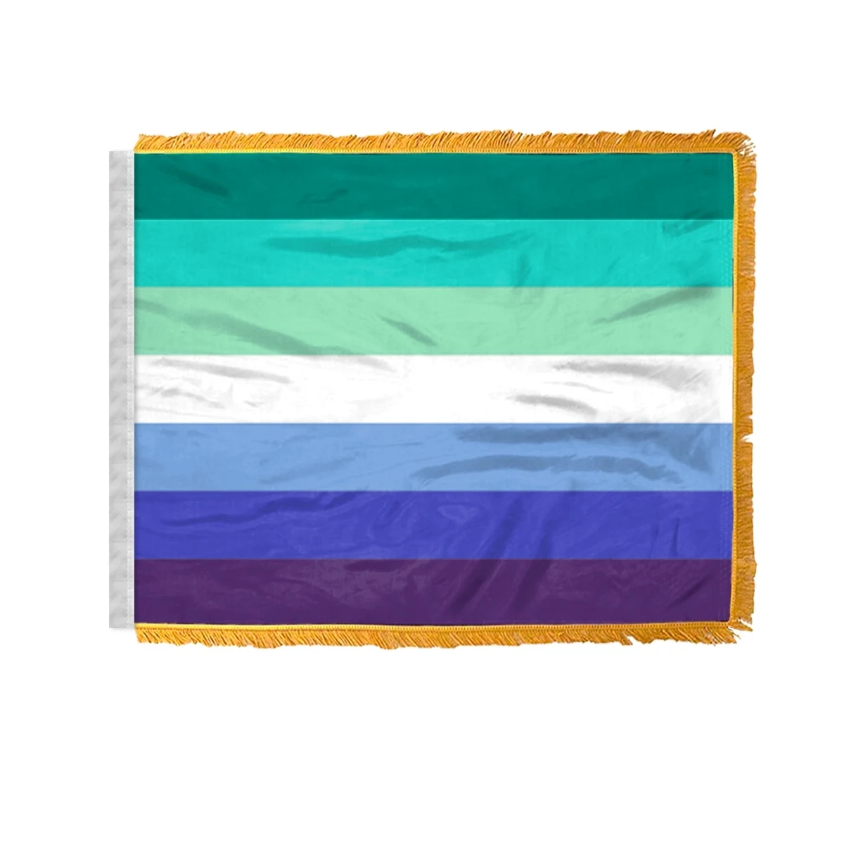 4" x 6" 1 ply wPoly Gay Men Antenna Flag 1