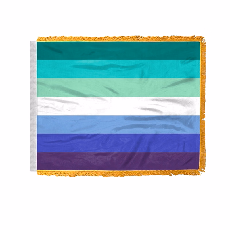 4" x 6" 1 ply wPoly Gay Men Antenna Flag