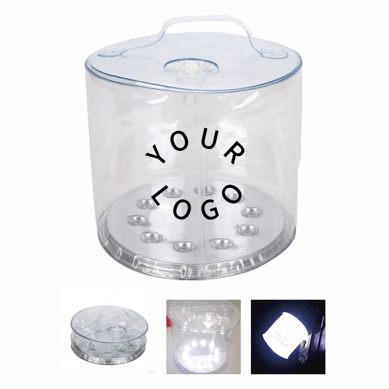 Solar Powered Inflatable Lantern 5" Width x 4.8" Height