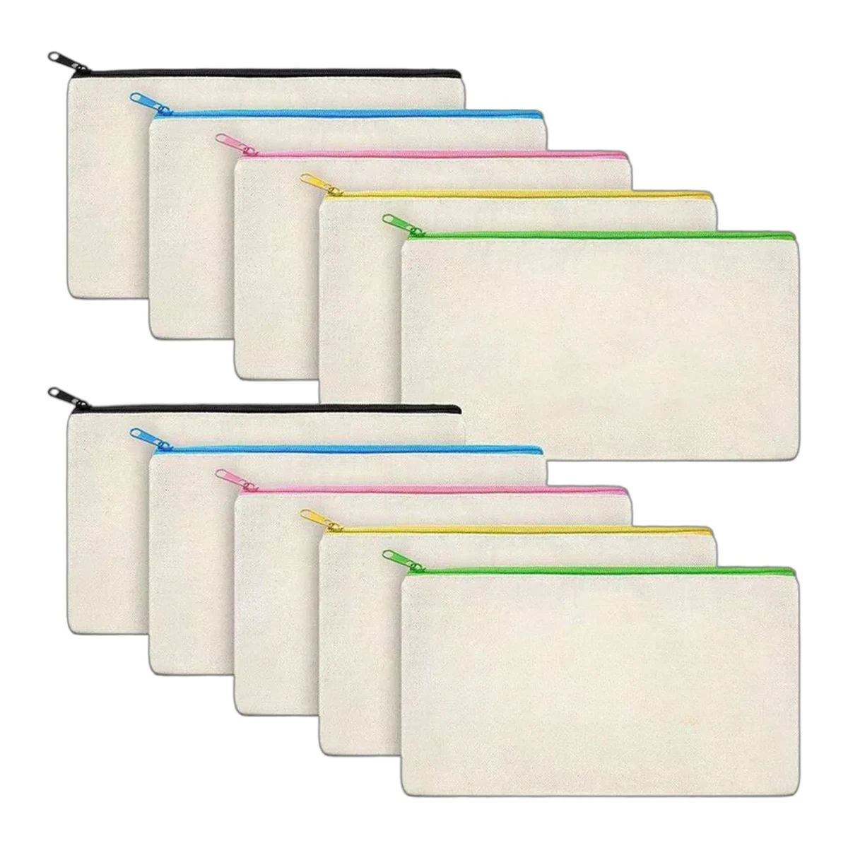 8"L x 6"W Canvas Pencil Bag 1