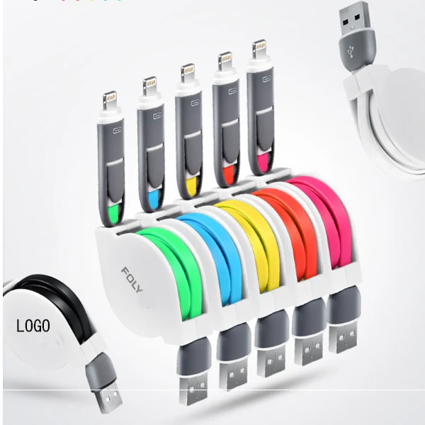 Retractable Phone Chargers (2in1) 1