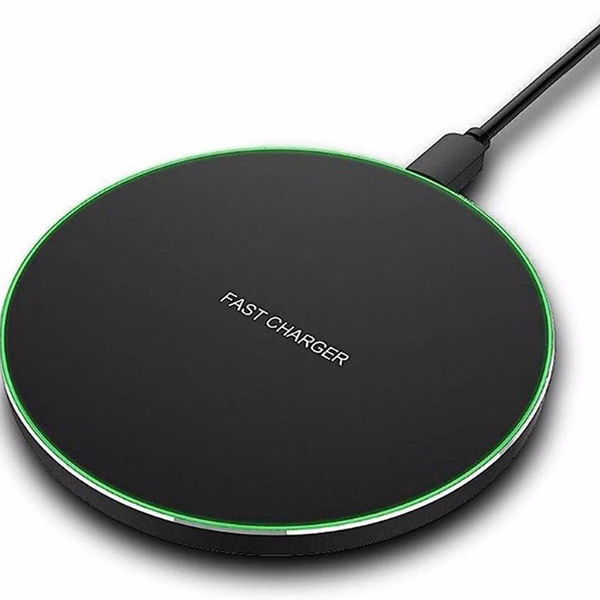 Wireless Circular Charging Pad with LED lining
