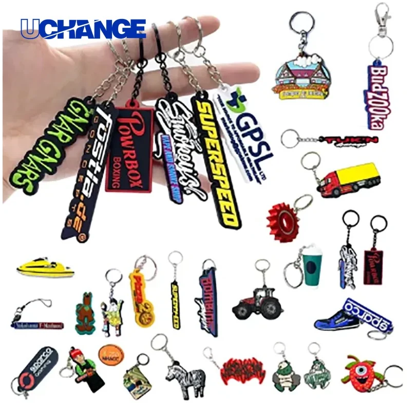 Custom Soft PVC Keychain Flexible Molded Promotional Accessory 1