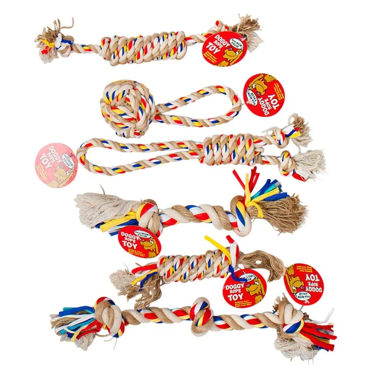 Dog Rope Chews - Colorful Knotted 1