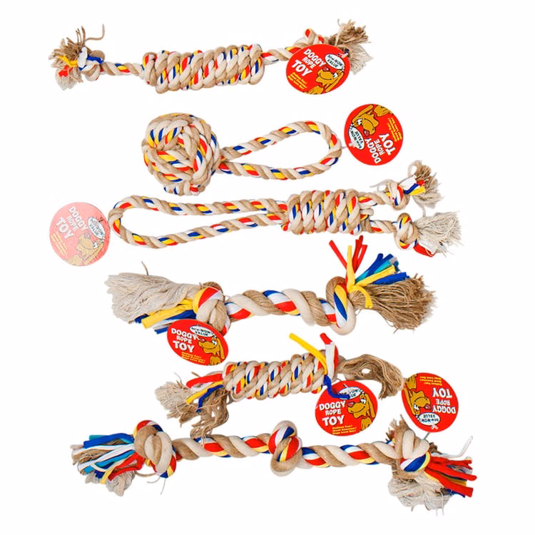 Dog Rope Chews - Colorful Knotted