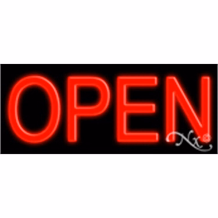 Open Economic Neon Sign