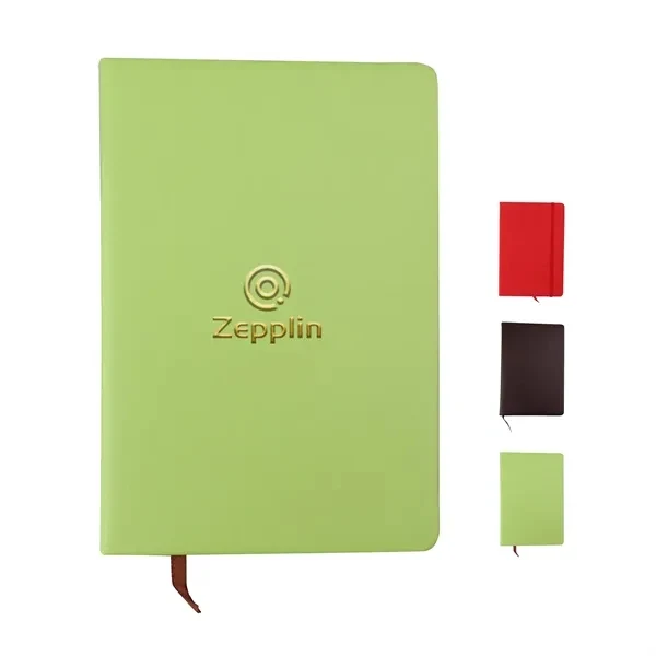 Custom A5 Premium PU Leather Hardcover Journal 200 Pages — Promotional Notebook 1