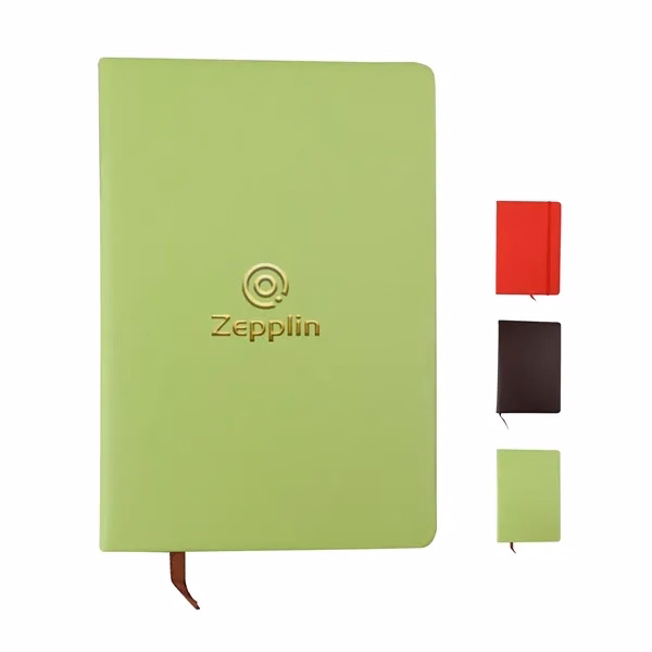 Custom A5 Premium PU Leather Hardcover Journal 200 Pages — Promotional Notebook