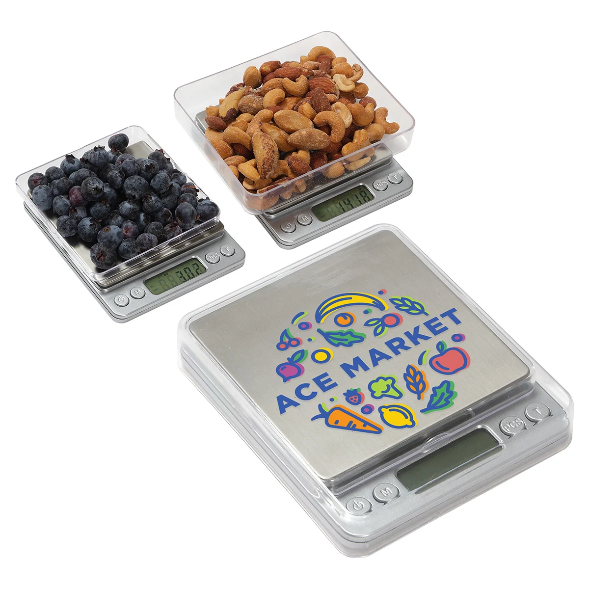 Easy Measure Digital Kitchen Scale with Food Tray 1
