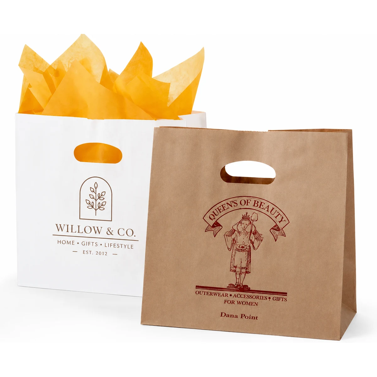 Die Cut Paper Bag - Ink Imprinted 1
