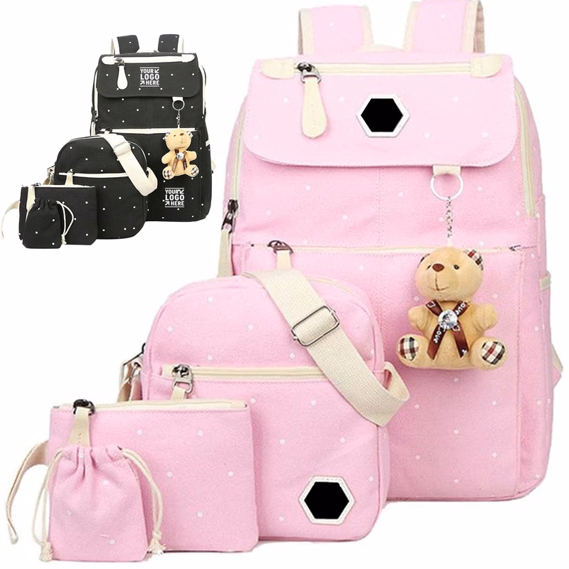 4 Pcs Dot Bags Set