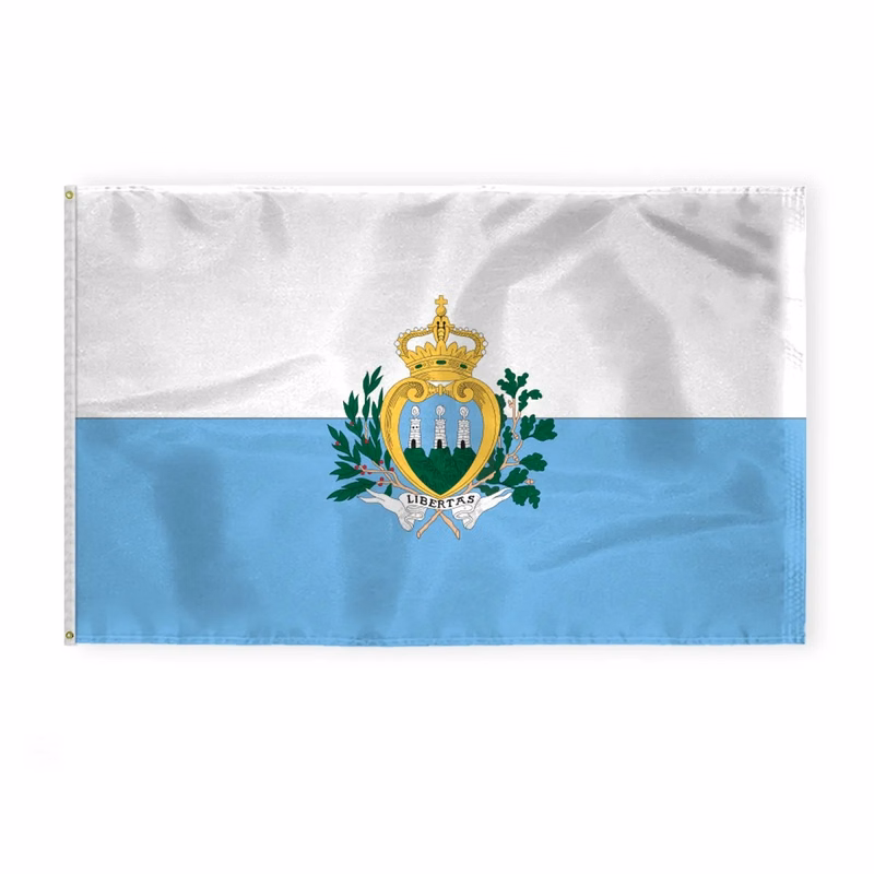 World Flag - San Marino With Seal