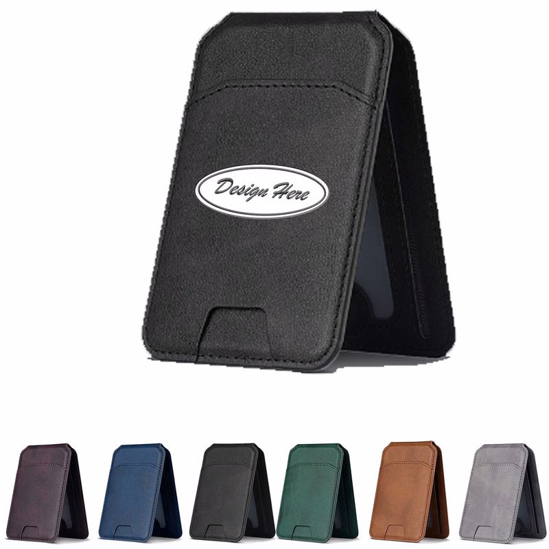 Durable MagSafe Card Holder Wallet with Built-In Stand