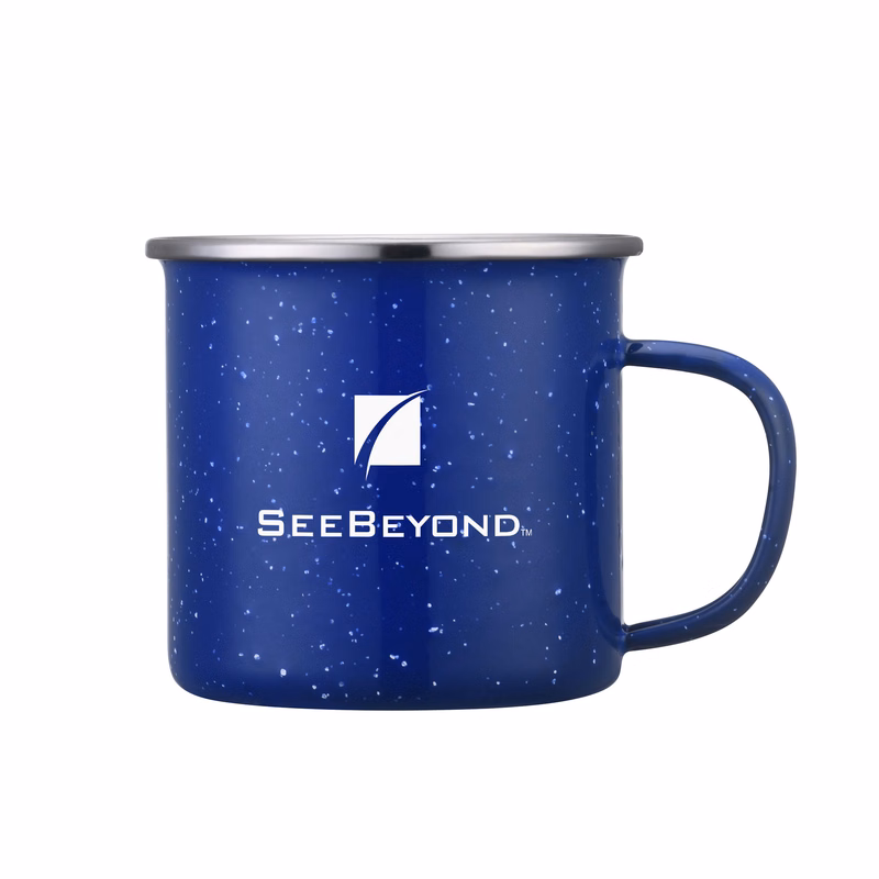 Wren Enamel Mug w/SS Rim - 16oz