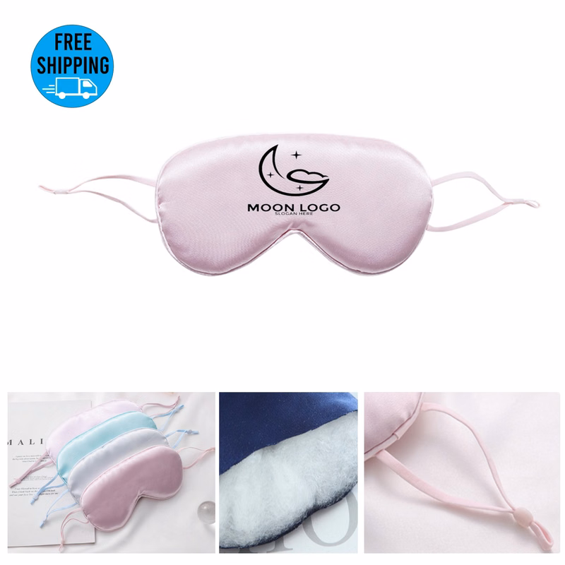 Soft Satin Sleeping Eye Mask with adjustable straps