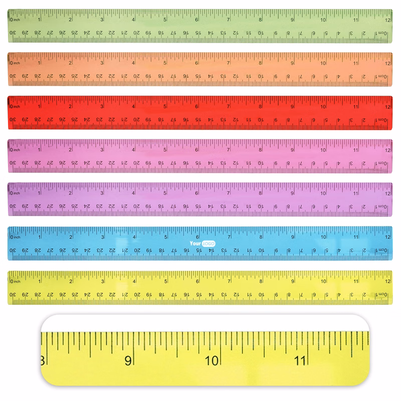 Plastic Colored Transparent Rulers