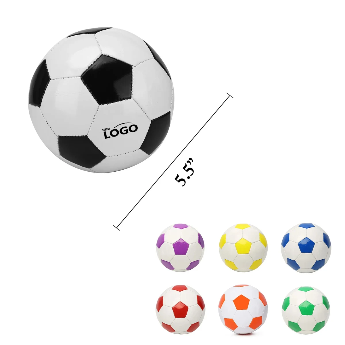 MOQ100 Mini PU Soccer Ball Size 2 Kids Football 1