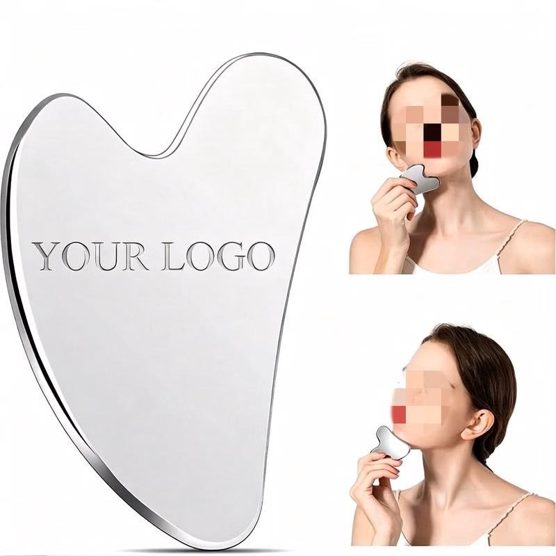 Stainless Steel Heart Face Scraper