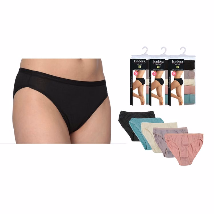 Women's Hi-Cut Briefs - Dusty Tones 5-Pack Size 8-10