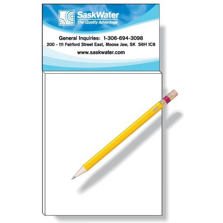 Printed Magnet (2"x3.5") with 50 page Note Pad (3.5"x4.25") Combination 1