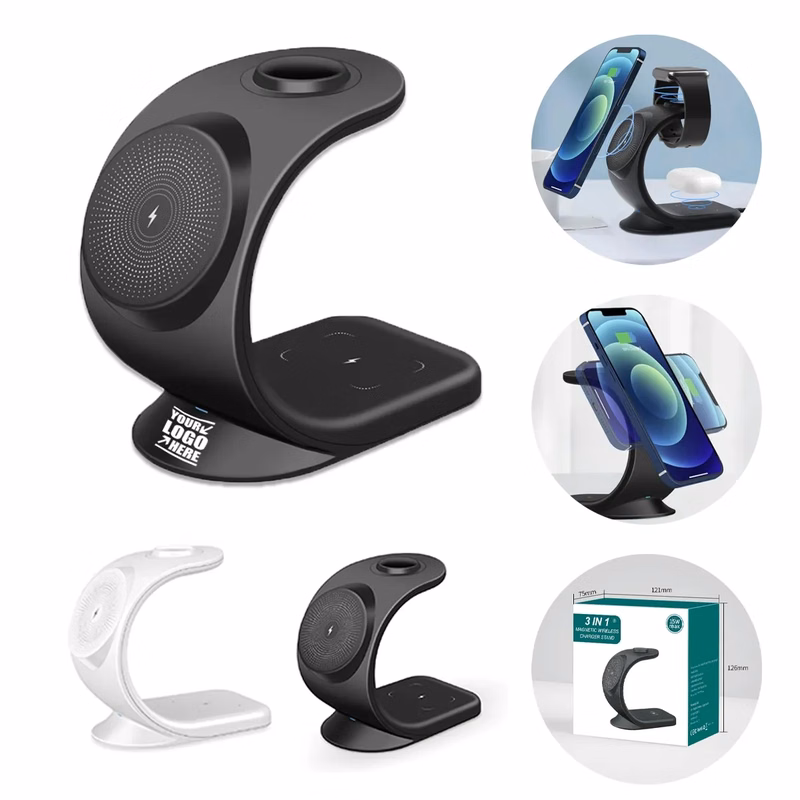 Fast Charging Magnetic 3 In 1 Wireless Charger