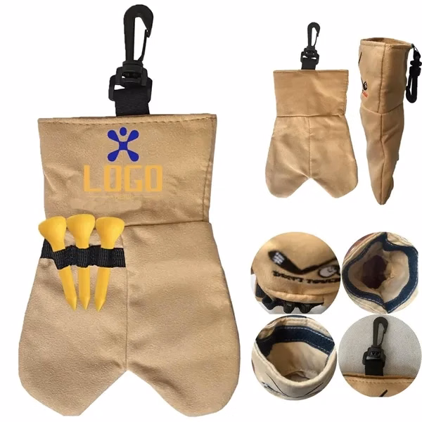 Funny Golf Ball Tee Storage Bag for Work, School and Travel