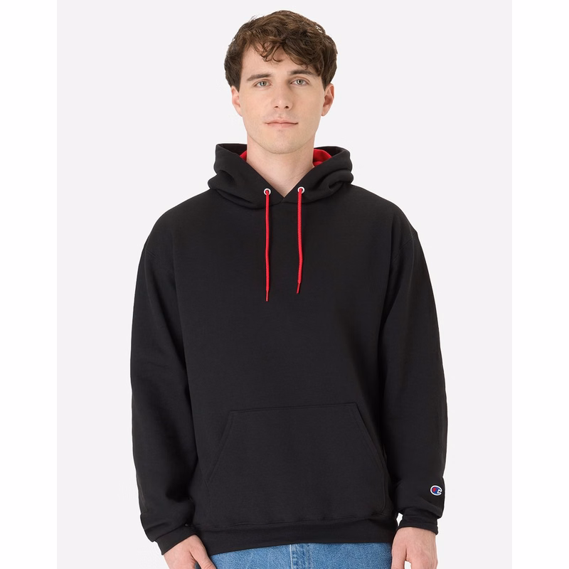 Unisex Powerblend® Contrast Color Hooded Sweatshirt - S7CB0