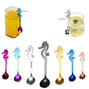 Seahorse Handle Steel Spoon 1