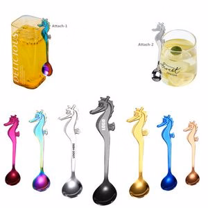 Seahorse Handle Steel Spoon