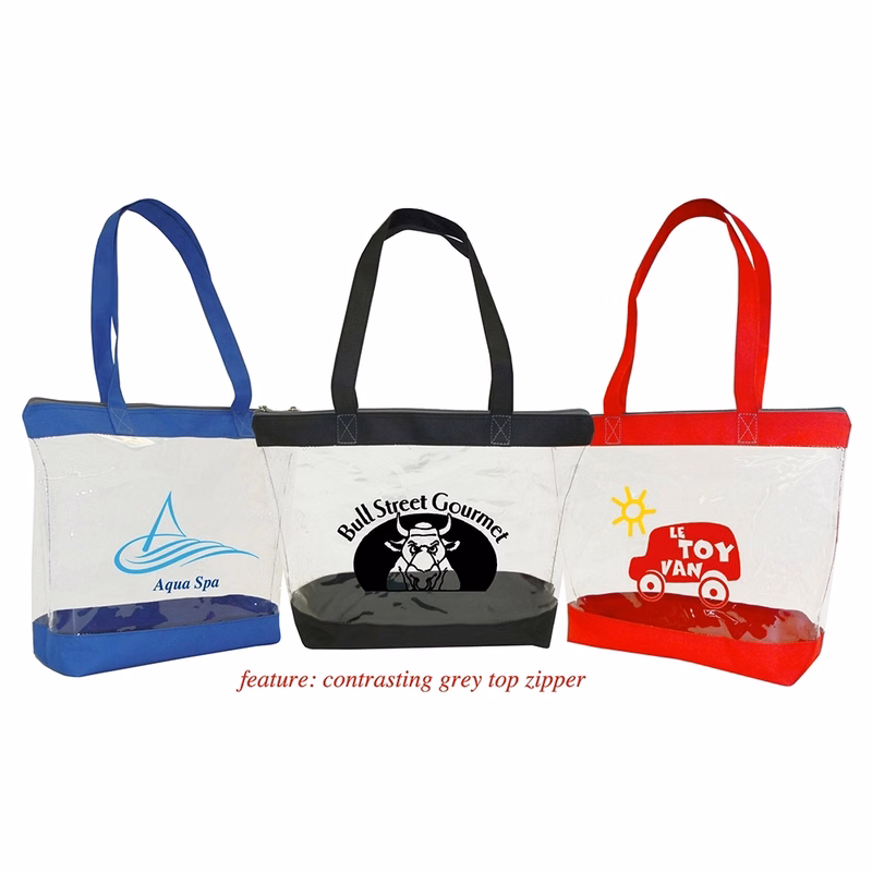 Basic Clear Zipper Tote