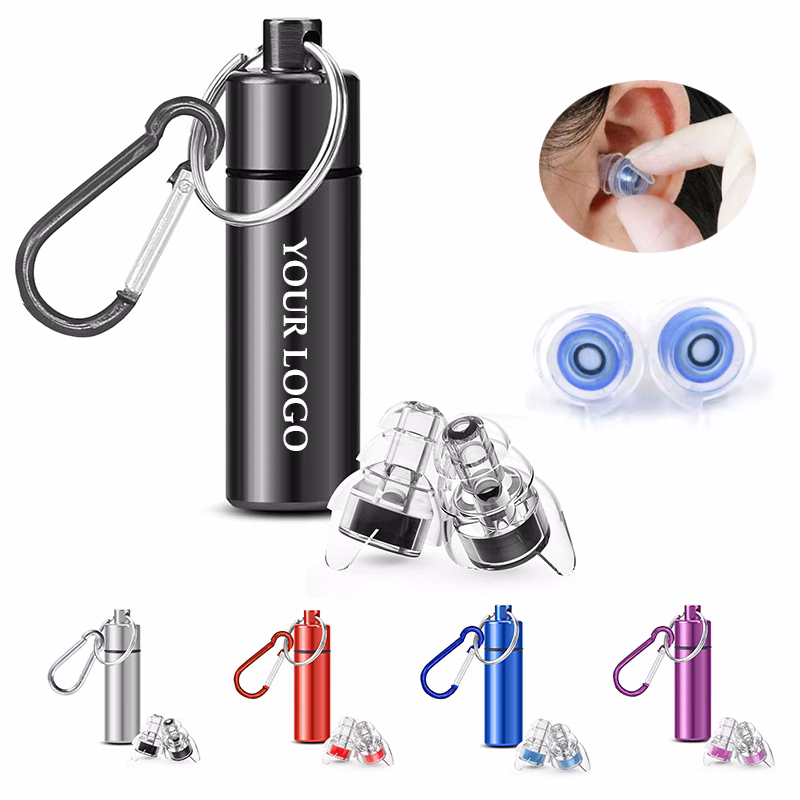 Silicone and Aluminum Case High Fidelity Noise Cancelling Acoustic Filter Music Ear Plugs