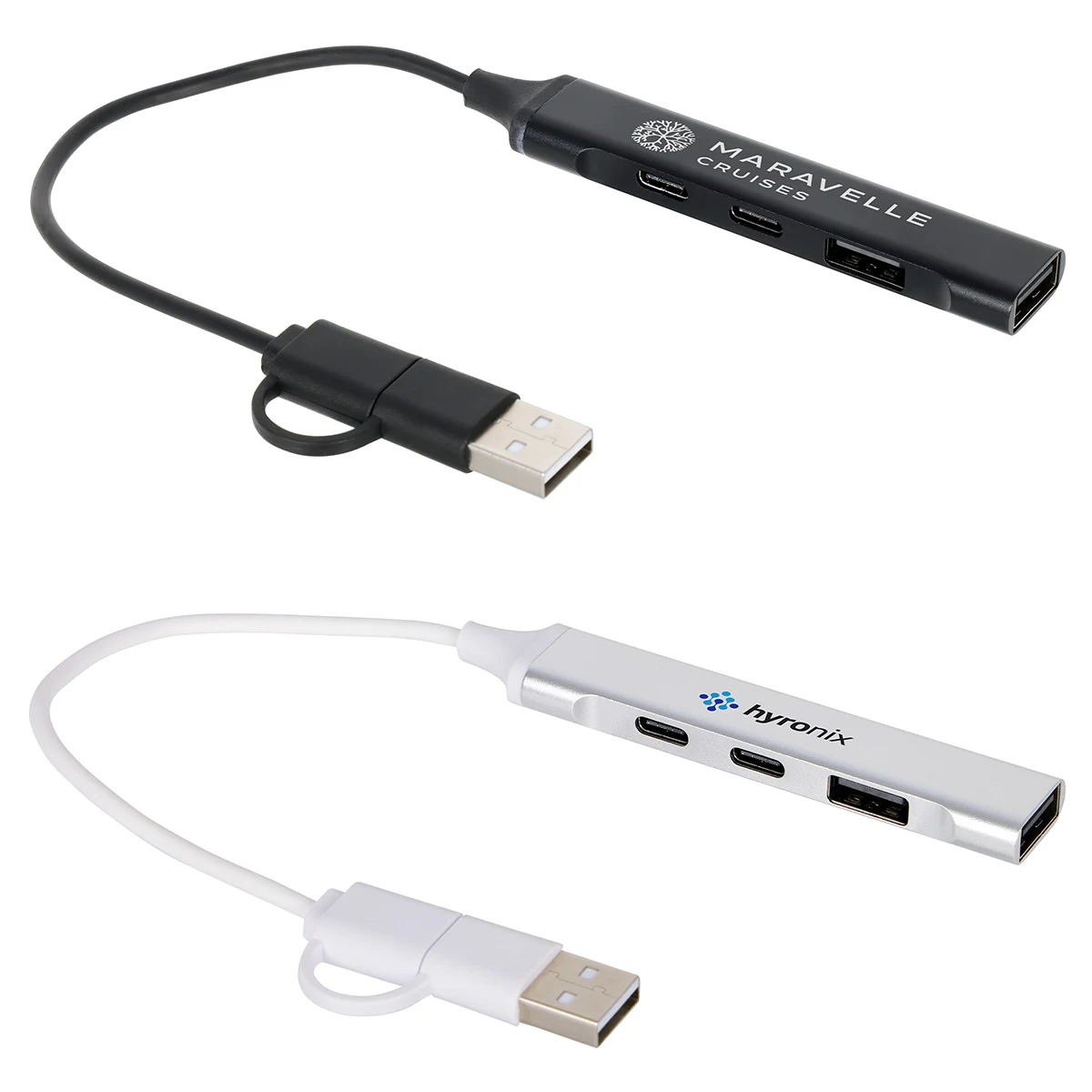 Sprint Recycled Aluminum 4-Port USB-A and USB-C Hub 1
