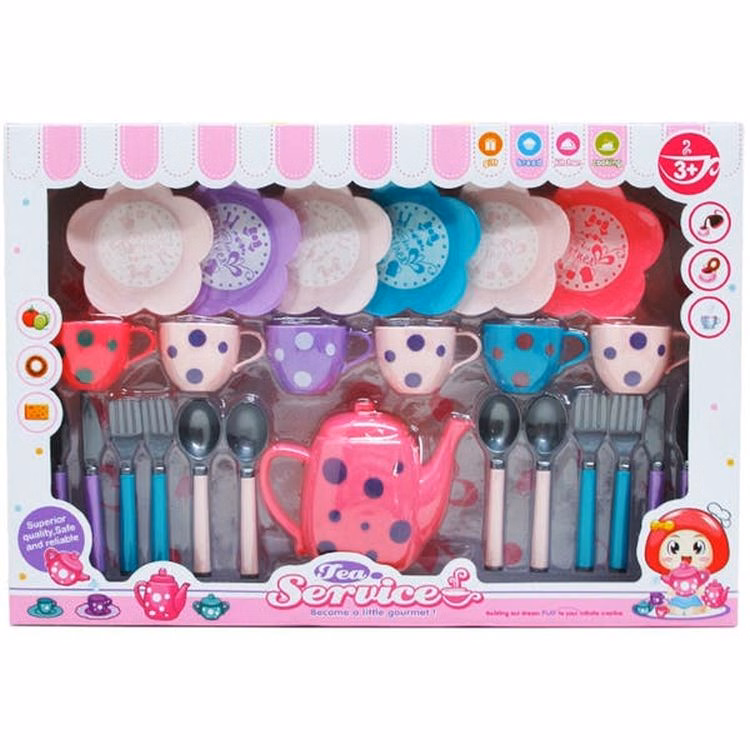 Tea Service Play Set 25-Piece