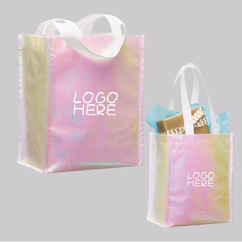 Iridescent Non-Woven Gift Totes