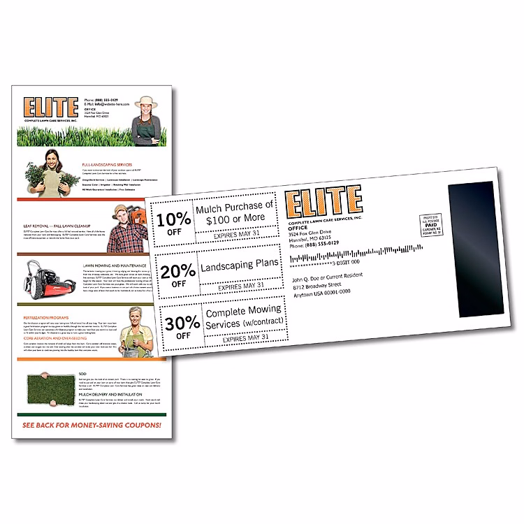 Mag Tab Mail Card (3.625x8.0) - 10 pt. Card with 1x3 Gap Magnet Attached