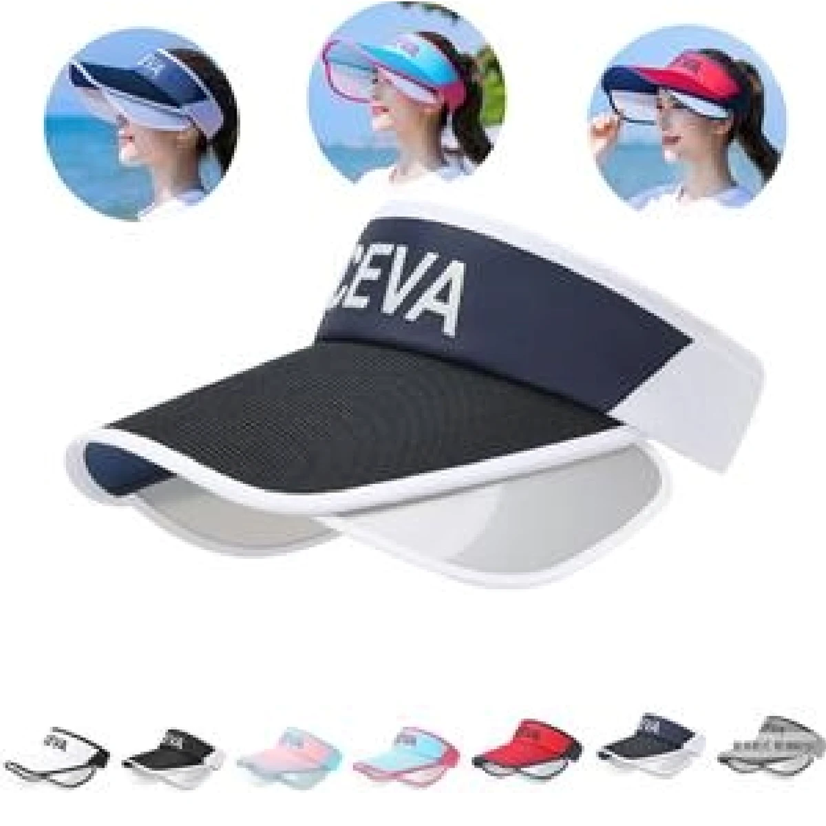 Summer Sun Visor UV Protection Empty Top Hat 1