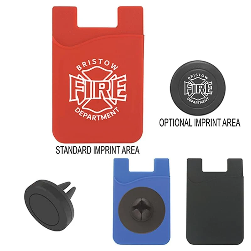Magnetic Auto Air Vent Phone Wallet 1