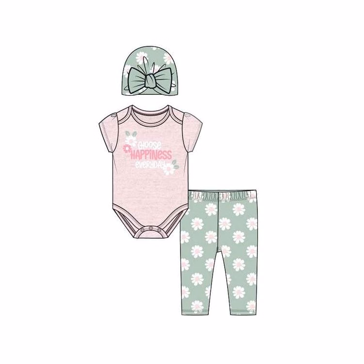 Girls' Newborn 3-Piece Set Mint 0-9M