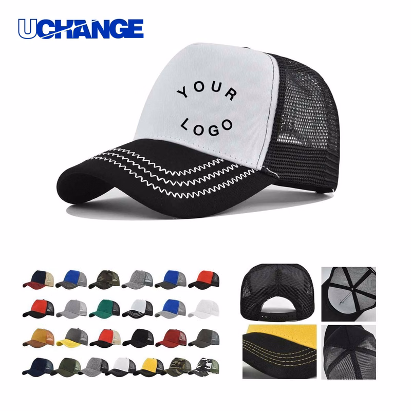 Classic Hard Top Mesh Trucker Hat Headwear with Adjustable Size