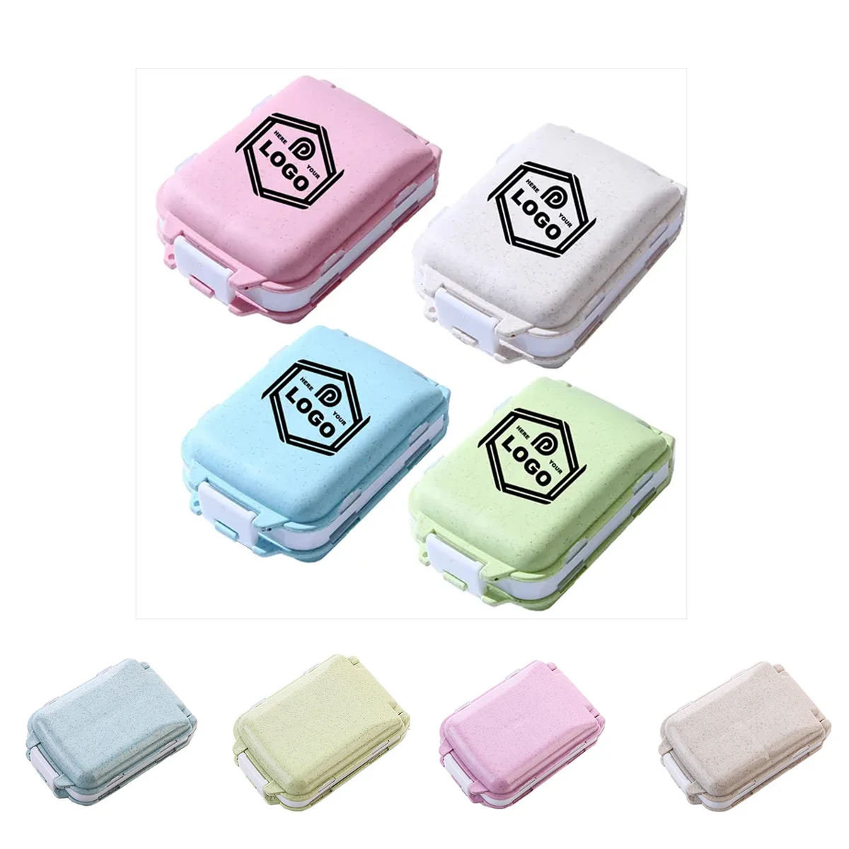 Three-Layer 8-Compartment Portable Pill Storage Case 1