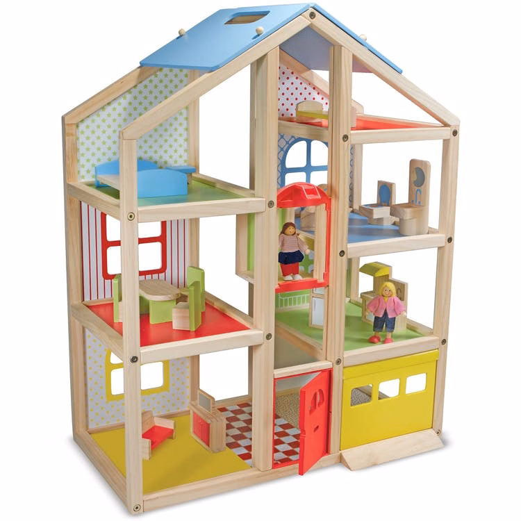 Melissa & Doug Dollhouse Sets - 19 Pieces 30"