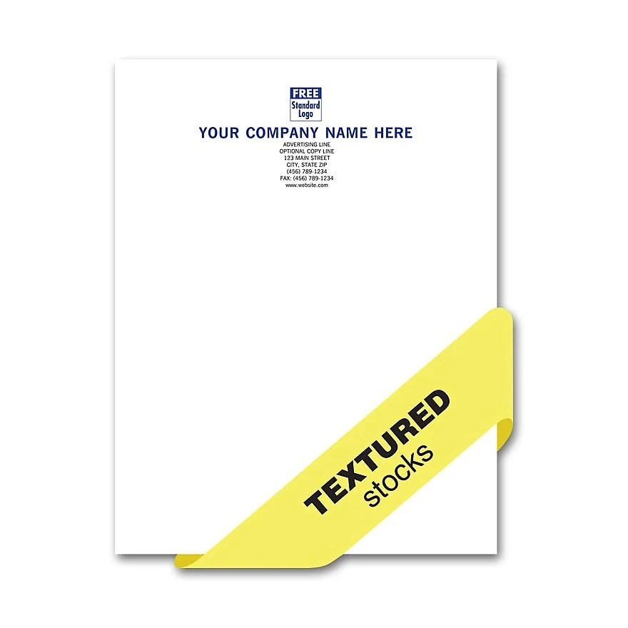 Letterhead, Preferred, 1 Or 2 Ink Colors, Textured Stocks 1