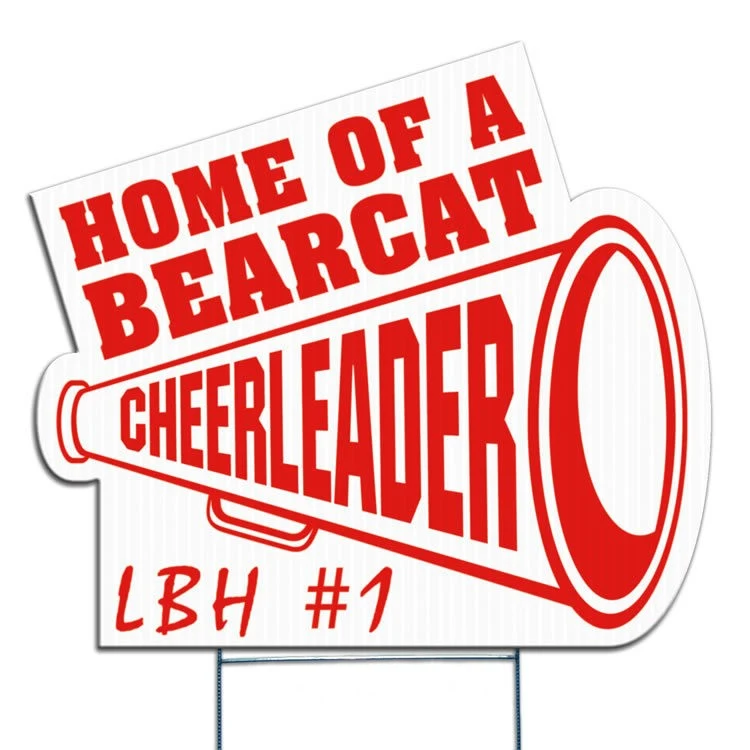 Megaphone Yard Sign, Screen Printed 1