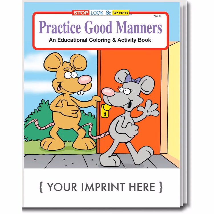 COLORING BOOK - Practice Good Manners Coloring & Activity Book
