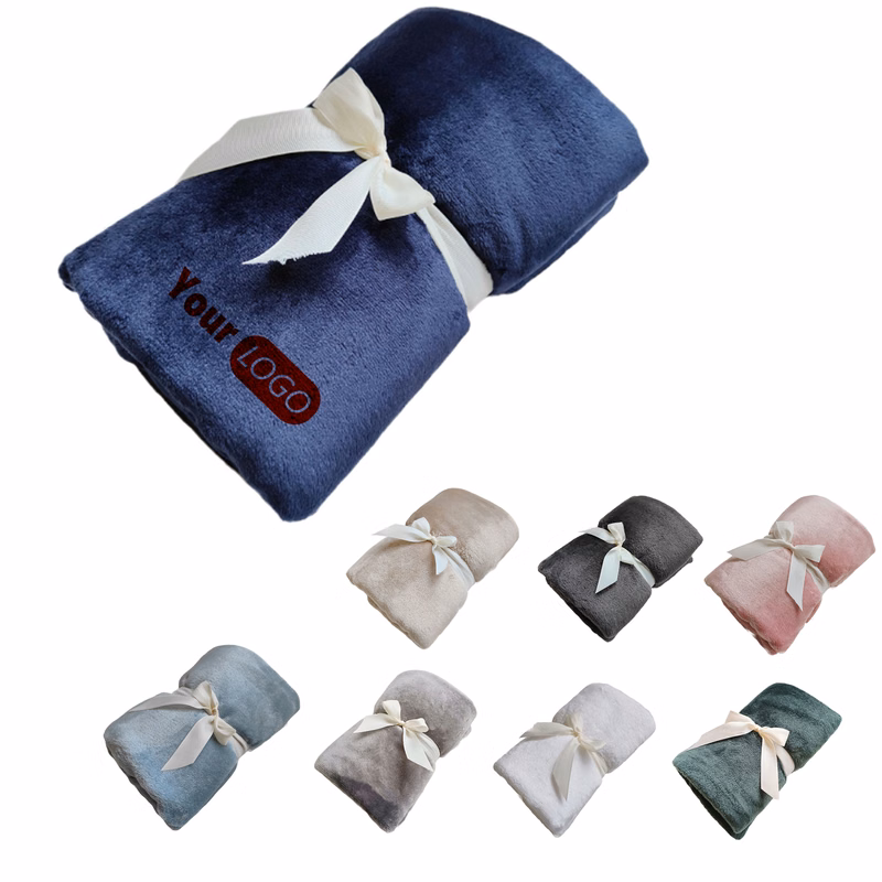 Stylish Solid Colored Flannel Blanket