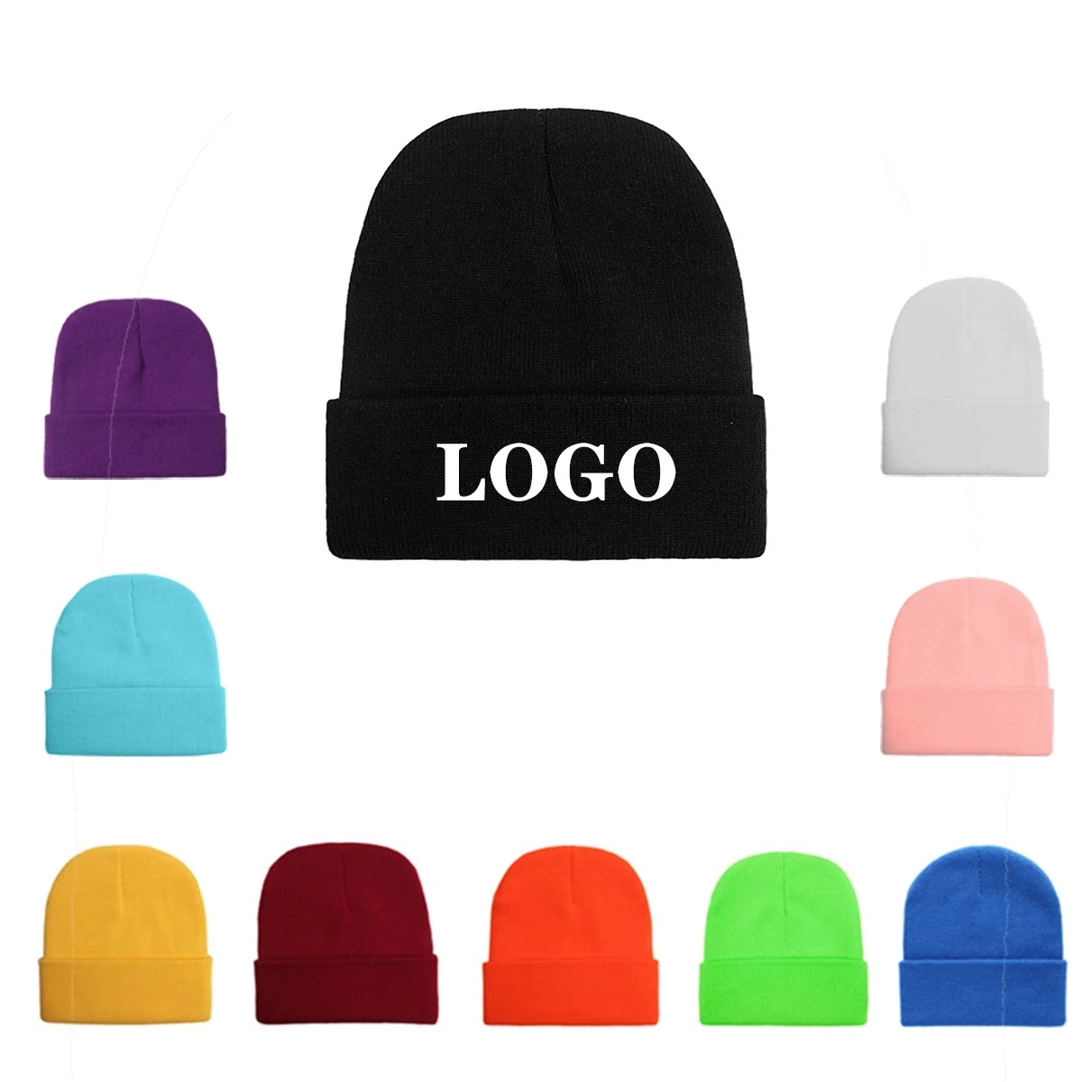 Knit Winter Beanies Cap 1