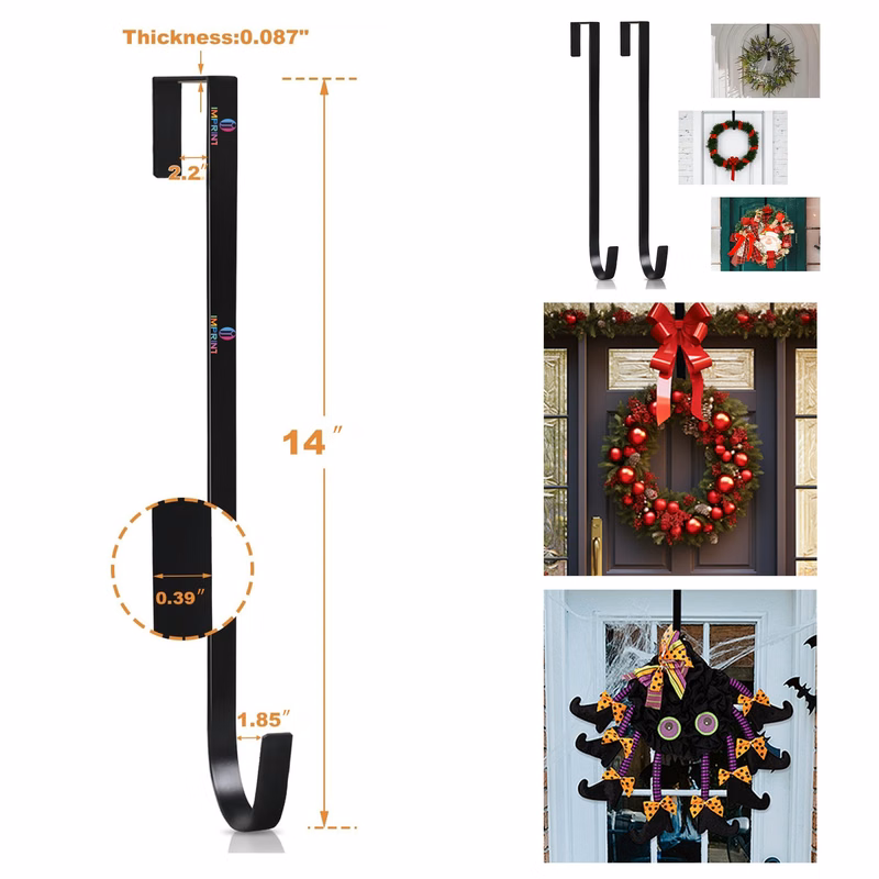 14" Wreath Hangers for Front Door