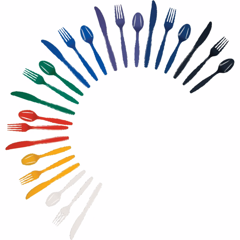 Medium Weight Plastic Spoon White
