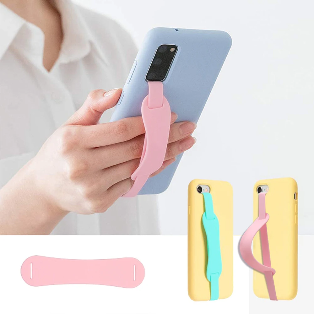 Custom Logo Silicone Phone Back Hand Grip Band 1